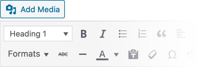 WYSIWYG Settings Reference for H1